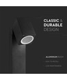 Lampe de jardin GU10 avec tête orientable - Noir, 117cm, IP44, aluminium, sans source lumineuse