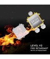 Boîte de dérivation étanche 3 voies, blanc - IP68, 450V, 24A, résistant aux UV, extérieur