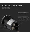 Spot encastrable de sol MR16 12V avec 2 fenêtres - IP67, acier inoxydable, pour ampoule MR16/GU5.3, carrossable