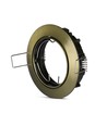 Spot encastrable GU10 - Rond, or, zinc, perçage : Ø7,5 cm, dim : Ø8,2 cm, IP20 intérieur, sans source lumineuse