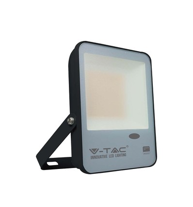 Projecteur LED 30W avec capteur crépusculaire - Samsung LED chip, 100lm/W, IP65, blanc froid, boîtier noir