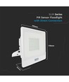 Projecteur LED 50W avec détecteur, Samsung LED chip - IP65, blanc, 4000lm, angle 100 degrés