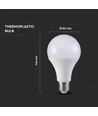 Ampoule LED E27 20W - A80, Samsung LED chip, 120lm/W