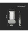Lampadaire LED 150W, Samsung LED chip - 135lm/W, IP65, 6500K, garantie 5 ans