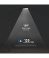 Lampadaire LED 150W, Samsung LED chip - 135lm/W, IP65, 6500K, garantie 5 ans