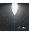 B15 4,5W LED ampoule flamme - Samsung LED chip, 470lm, remplace 40W