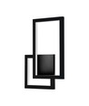 20W LED applique murale - Noir, design géométrique, 3000K, IP20, 2660lm