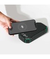 30.000mAh Powerbank solaire avec charge sans fil, 20W - Noir, 111Wh, aluminium, USB-C PD, panneau solaire