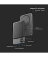 10000mAh Powerbank magnétique sans fil, 20W - Ultra-fin, aluminium, MagSafe, affichage numérique, space grey