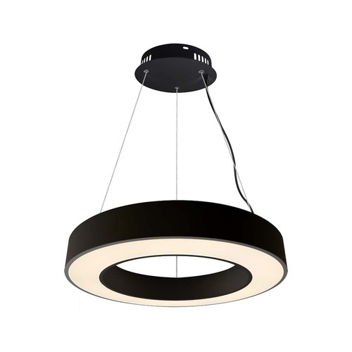 Suspension LED 60cm 50W dimmable - 122lm/W, 6100lm, anneau noir, 4000K, TRIAC dimmable