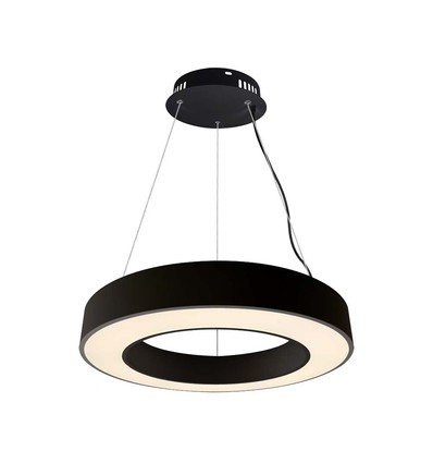 Suspension LED 60cm 50W dimmable - 122lm/W, 6100lm, anneau noir, 4000K, TRIAC dimmable