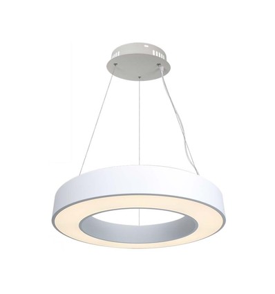 Suspension design LED 60cm 50W, dimmable - 4000K, 6100lm, blanc, Triac dimmable