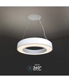 Suspension design LED 60cm 50W, dimmable - 4000K, 6100lm, blanc, Triac dimmable