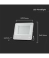 Projecteur LED 200W, Samsung LED chip - 160lm/W, IP65, noir, 4000K, extérieur