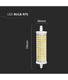 Ampoule LED R7S 118mm / 16W - 2000lm, 360 degrés, remplace 126W halogène