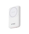 Powerbank sans fil magnétique 10000mAh, 20W - MagSafe, charge rapide PD, indicateur LED, blanc