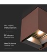 Applique murale solaire 9W avec détecteur - 860lm, 3.7V, IP65, 3000K, détecteur de mouvement PIR, blanc chaud