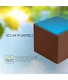 Applique murale solaire 9W avec détecteur - 860lm, 3.7V, IP65, 3000K, détecteur de mouvement PIR, blanc chaud