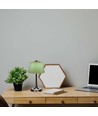 Lampe de table LED 1,5W, 3-en-1 - Chrome/Vert clair, tactile dimmable, rechargeable, USB-C, Ø14x28 cm