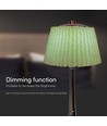 Lampe de table LED 1,5W, 3-en-1 - Chrome/Vert clair, tactile dimmable, rechargeable, USB-C, Ø14x28 cm