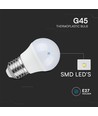 Lot de 3 ampoules LED E27 4,5W - G45, 4000K, verre blanc, pack de 3