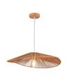 Suspension design E27 avec corde de chanvre - 60cm, marron, IP20, sans source lumineuse