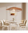 Suspension design E27 avec corde de chanvre - 60cm, marron, IP20, sans source lumineuse