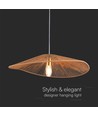 Suspension design E27 avec corde de chanvre - 60cm, marron, IP20, sans source lumineuse