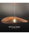 Suspension design E27 en corde - 1 mètre, max 40W, IP20, Ø80cm, 2 ans de garantie