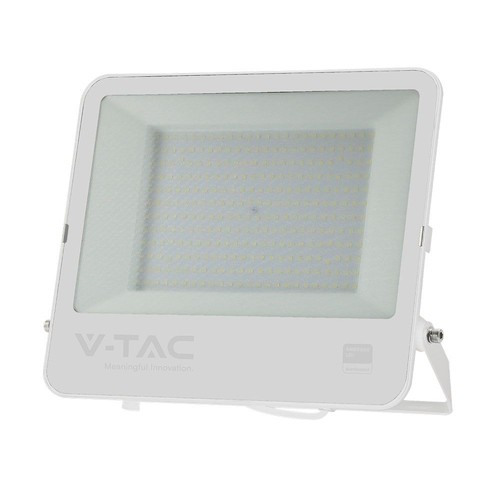 Projecteur VT-44204 200W - puce Samsung, câble 1m, 6500K blanc, boîtier blanc, verre dépoli, IP65