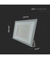 Projecteur LED 100W, blanc - 95lm/W, IP65, 6500K, extérieur