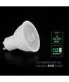 VT-247 spot lumineux 6W GU10 - plastique, 3000K, 110°, 3 pcs/paquet