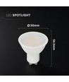 Ampoule LED GU10 10W - 1000lm, 110 degrés, Samsung LED chip, verre dépoli