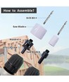 Coffret de 9 scies cloches - Ø19-64mm, Scie cloche bimétal