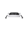 10x Spot encastrable extra-plat 7W RA96 - DimToWarm+CCT, Trou: Ø6,8 cm, Dim: Ø8,3 cm, bord blanc, dimmable