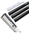 Ensemble de rails LED Troldtekt noir 3x60 cm - Encastré, Akustilight inclus câbles et driver