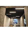 Ensemble de rails LED CCT Troldtekt Noir 3x60 cm - Encastré, Akustilight incl. câbles et driver