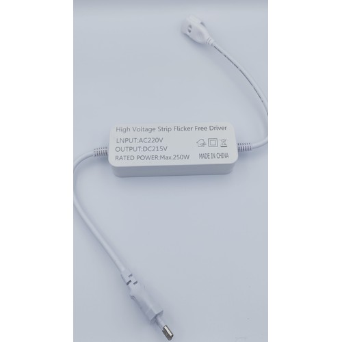 Prise pour bande LED 230V (Slim COB) - Sans scintillement, Incl. bouchon d'extrémité, 230V