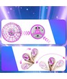 Hover Orb balle volante avec lumières RGB - Ø9,5 cm, violet, parfait pour les enfants et les âmes d'enfant