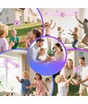 Hover Orb balle volante avec lumière RGB - Ø8,5 cm, violet, parfait pour les enfants et les âmes d'enfants
