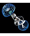 Hover Orb balle volante avec lumière RGB - Ø8,5 cm, bleu, parfait pour les enfants et les âmes d'enfant