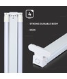 120 cm 2x18W T8 LED double luminaire - puce Samsung, incl. tube LED