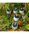 Pack de 6 bougies solaires LED - Ø5cm, hauteur 6,4cm, IP44 extérieur