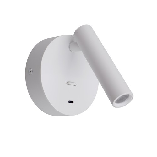 Lampe de lecture blanche LEDlife - 2,5W, RA90, pour montage mural
