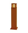 Borne de jardin Corten 11W - 70 cm, IP65 extérieur, source incluse