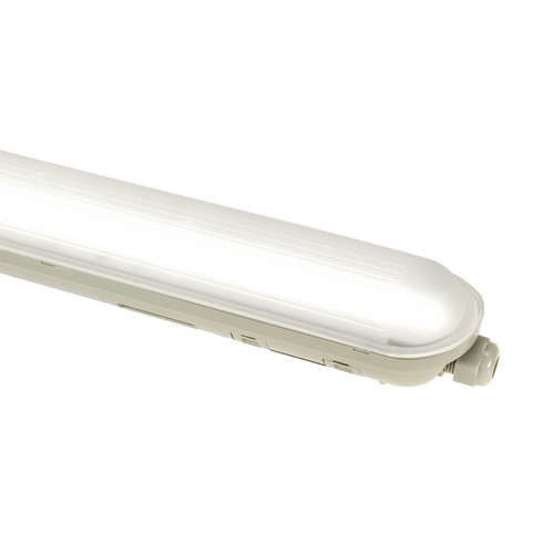 Réglette LED complète 150cm 52W Limea Gigant - 8900lm, IP65, IK10, 4000K, câblage traversant