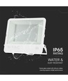Projecteur Vt-44204 200W - avec puce Samsung, câble 1m, 4000K, boîtier blanc, verre mat, IP65