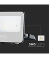 Projecteur LED 30W - 185lm/W, IP65, Samsung LED chip, blanc froid, boîtier noir, extérieur