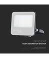 Projecteur LED 30W - 185lm/W, IP65, Samsung LED chip, blanc froid, boîtier noir, extérieur