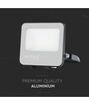 Projecteur LED 30W - 185lm/W, IP65, Samsung LED chip, blanc froid, boîtier noir, extérieur